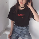 Summer Tops Korean Harajuku Embroidery Short Sleeve T-shirt