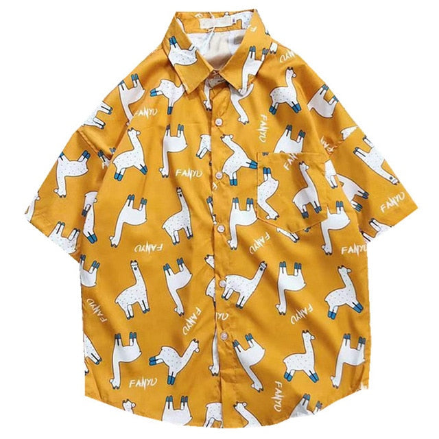 Short Sleeve Alpaca Shirt