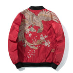 Bird Embroidery Bomber Jacket