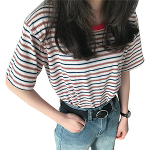 Vintage Striped Classic Bottom T-shirt