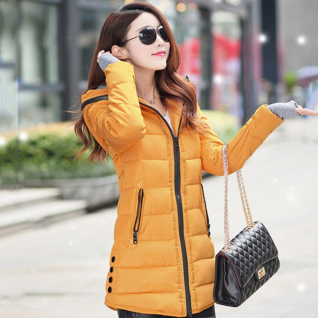 Candy Color Cotton Padded Jacket