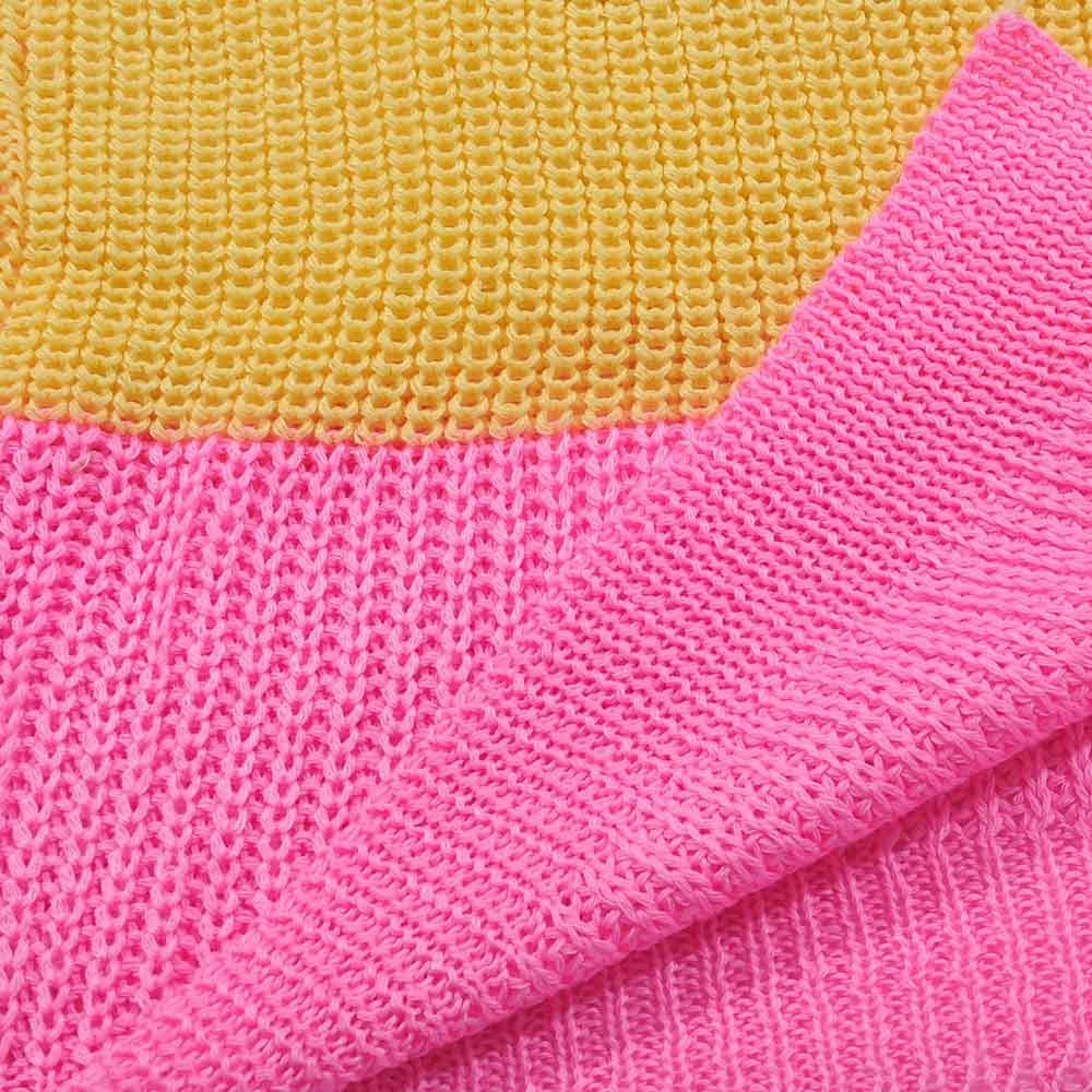 Rainbow Striped Cardigan Women Sweater