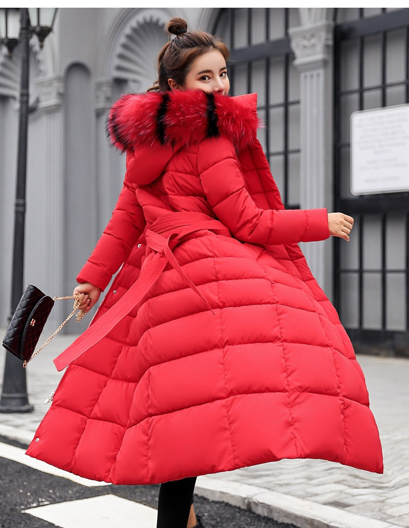 Warm Thick Ladies Long Coat