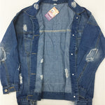 Vintage Fabric Patchwork Denim Jacket