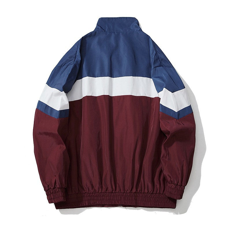 Patchwork Windproof  Streetwear Jacket