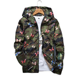 Casual Camouflage Hoodie Jackets