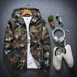 Casual Camouflage Hoodie Jackets