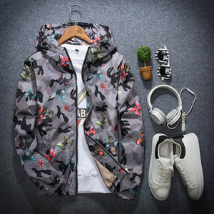 Casual Camouflage Hoodie Jackets