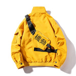 Back Embroidery Letter Windbreaker Zippe Thin Jackets