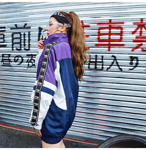 Patchwork Block Thin Jacket