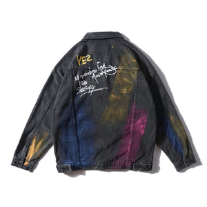 Paint Flame Denim Jacket