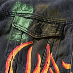 Paint Flame Denim Jacket