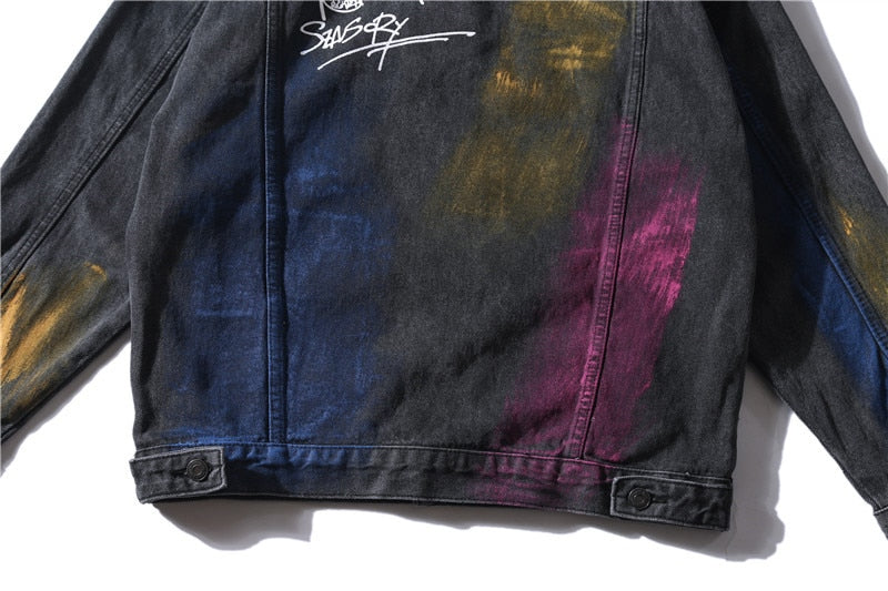 Paint Flame Denim Jacket