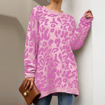 Leopard Print Knitted Sweater