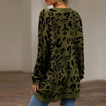 Leopard Print Knitted Sweater