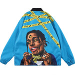 Rap Music Printed Cargo Jacket