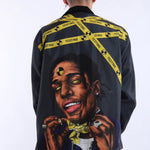 Rap Music Printed Cargo Jacket