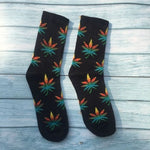 Weed Pattern Socks Multi Colors