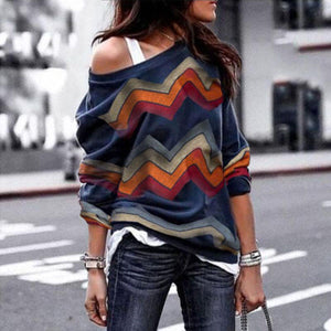 Long Sleeve Off Shoulder Sweater