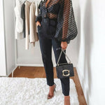 Mesh Sheer Blouse In 3 Colors