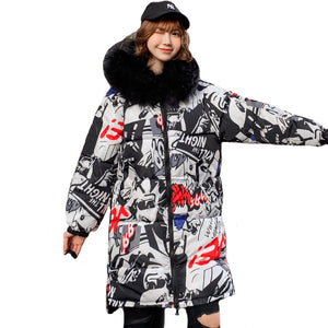 Women Hooded Thicken Fur Long Warm Coat