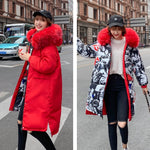 Women Hooded Thicken Fur Long Warm Coat