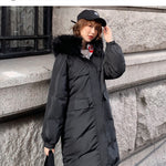 Women Hooded Thicken Fur Long Warm Coat