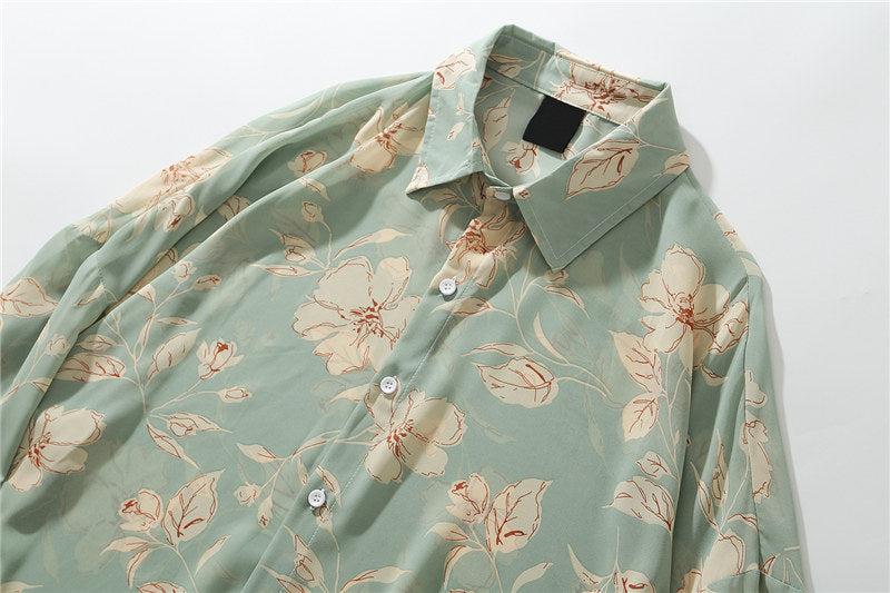 Flower Full Printed Hawaiian Shirt