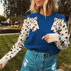 Ladies Leopard Printed Sweater
