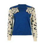 Ladies Leopard Printed Sweater