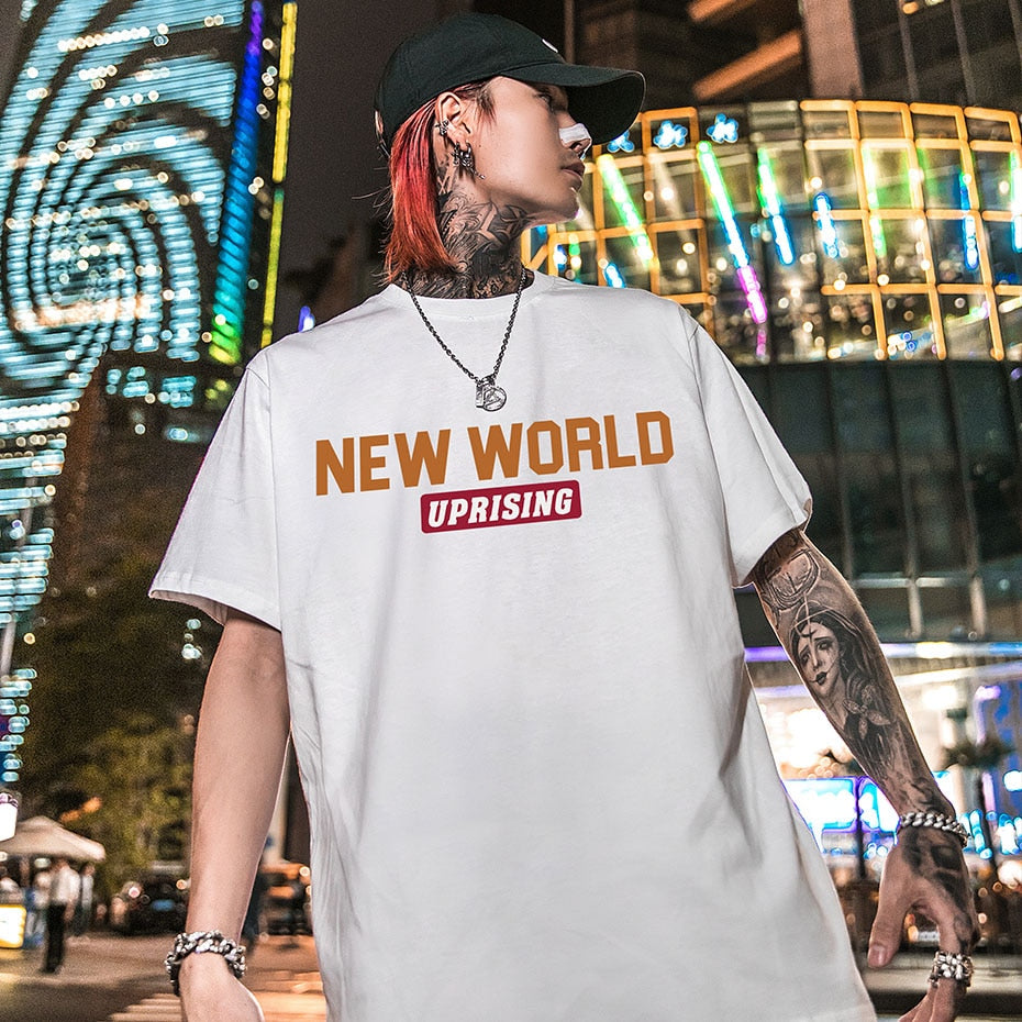 Hip Hop Loose Round Neck Short Sleeve T-shirt