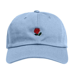 Rose Embroidery Cotton Baseball Cap