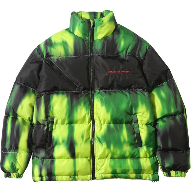 Tie Dye Thick Warm Bomber Jackets
