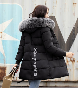 Warm Fur Hooded Long Coat