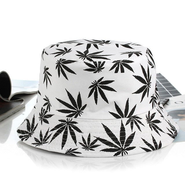 Weed Leaf Panama Bucket Hat