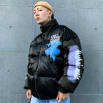 Spray Paint Graffiti Streetwear Men Windbreaker Jacket