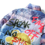 Colorful Graffiti Streetwear Men Windbreaker Jacket