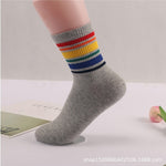 Rainbow Stripes Warm Socks