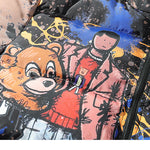 Cartoon Graffiti Streetwear Men Windbreaker Jacket