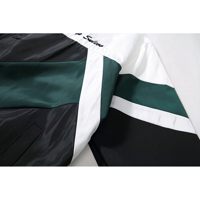 Patchwork Windproof  Streetwear Jacket
