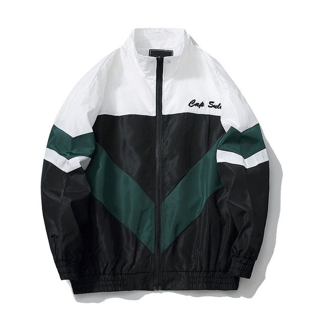 Patchwork Windproof  Streetwear Jacket