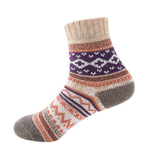 Winters Soft Warm Thick Knit Wool Crew Socks