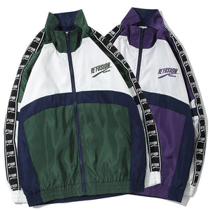 Patchwork Block Thin Jacket