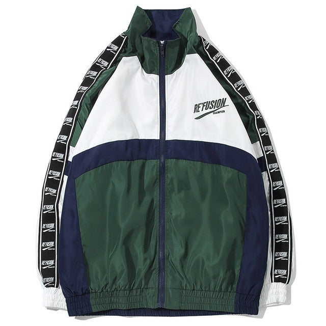 Patchwork Block Thin Jacket