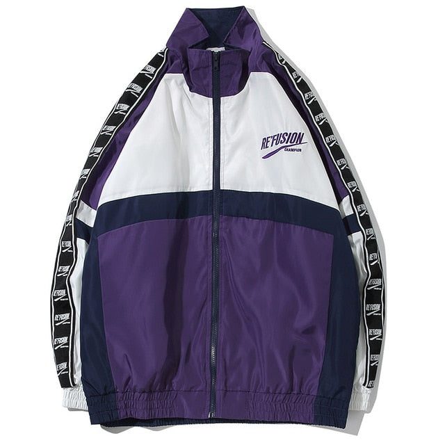 Patchwork Block Thin Jacket