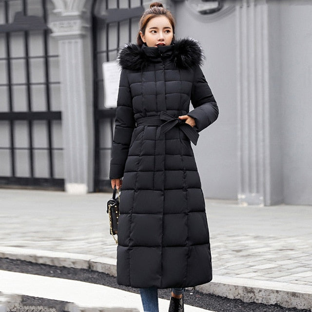 Warm Thick Ladies Long Coat