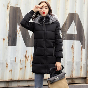 Warm Fur Hooded Long Coat