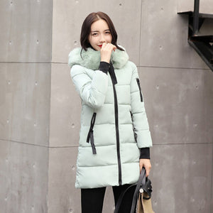 Warm Fur Hooded Long Coat