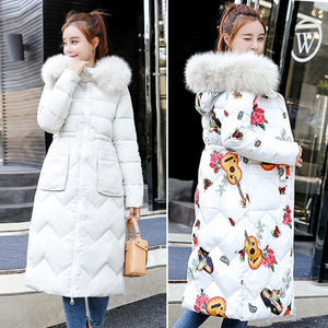 Both Sides Wearable Fur Hooded Long Coat