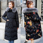 Both Sides Wearable Fur Hooded Long Coat